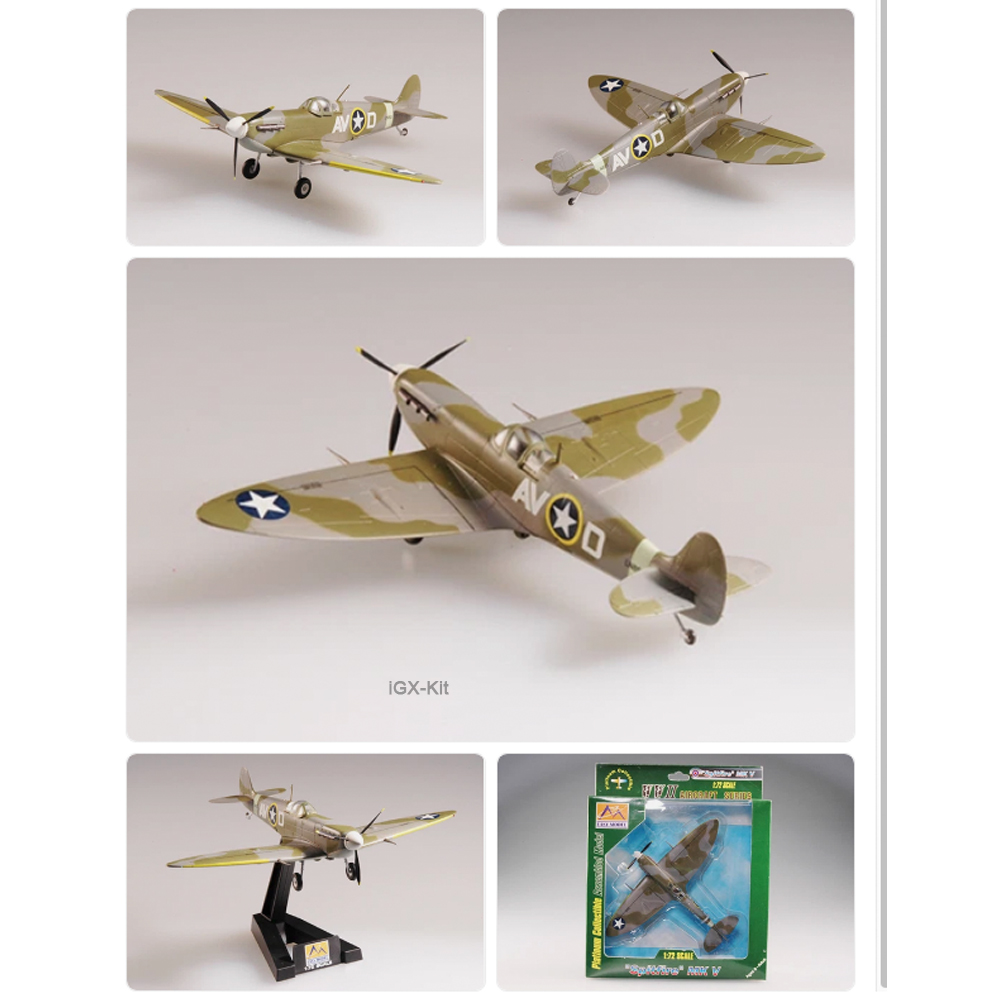 Model Kit Spitfire - Easymodel 37215 1:72 Scale WWII USAAF
