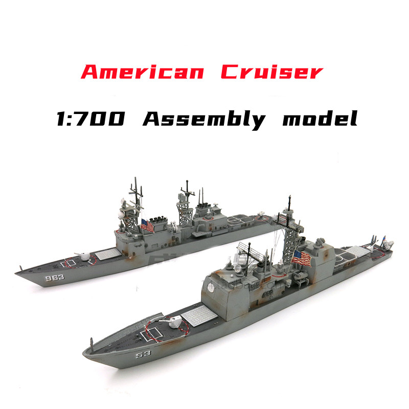 Model Kit Ship - 1/700 American Missile Cruiser Model Kits