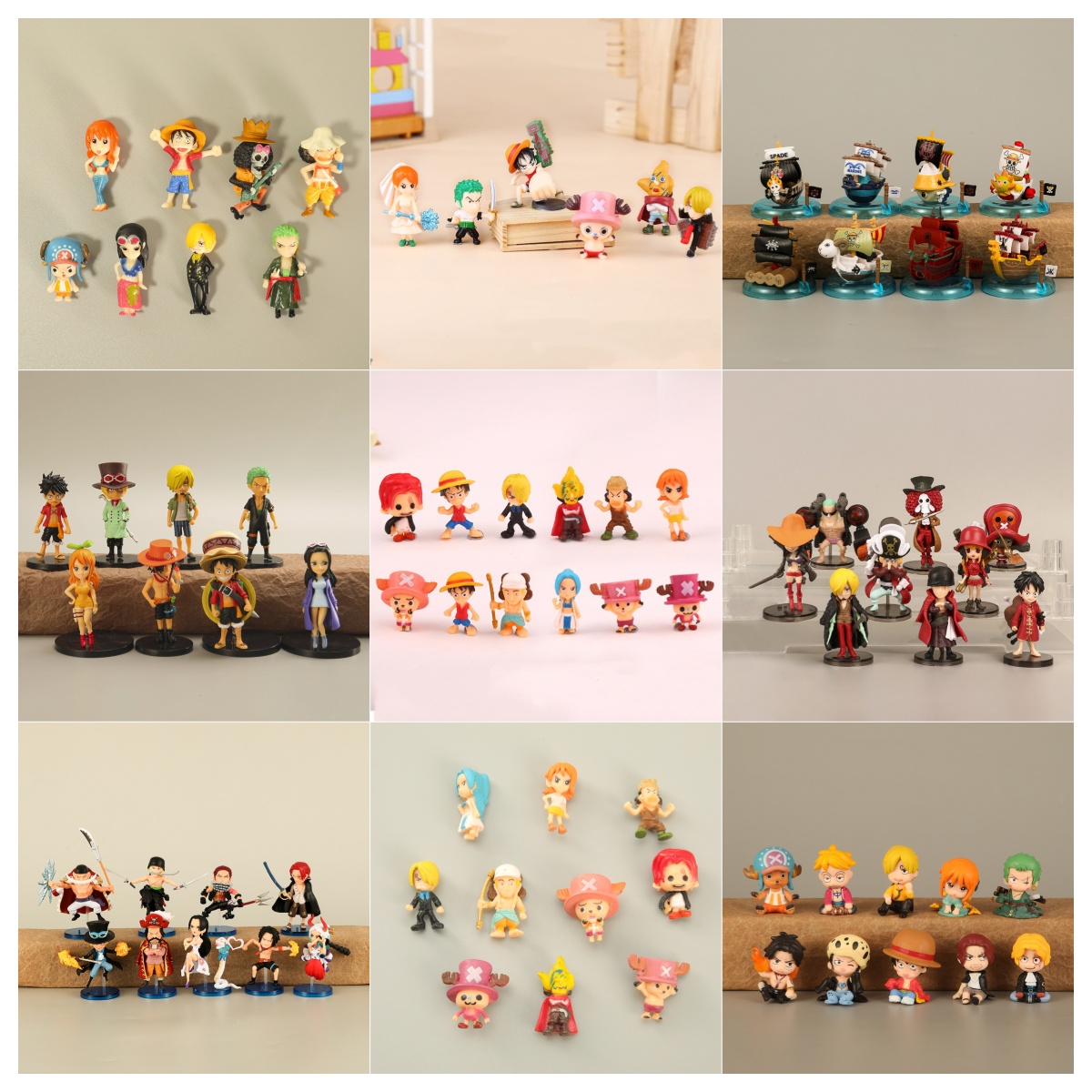 6-12Pcs/Set One Piece Monkey D - огляд і ціна Model Kit Chopper