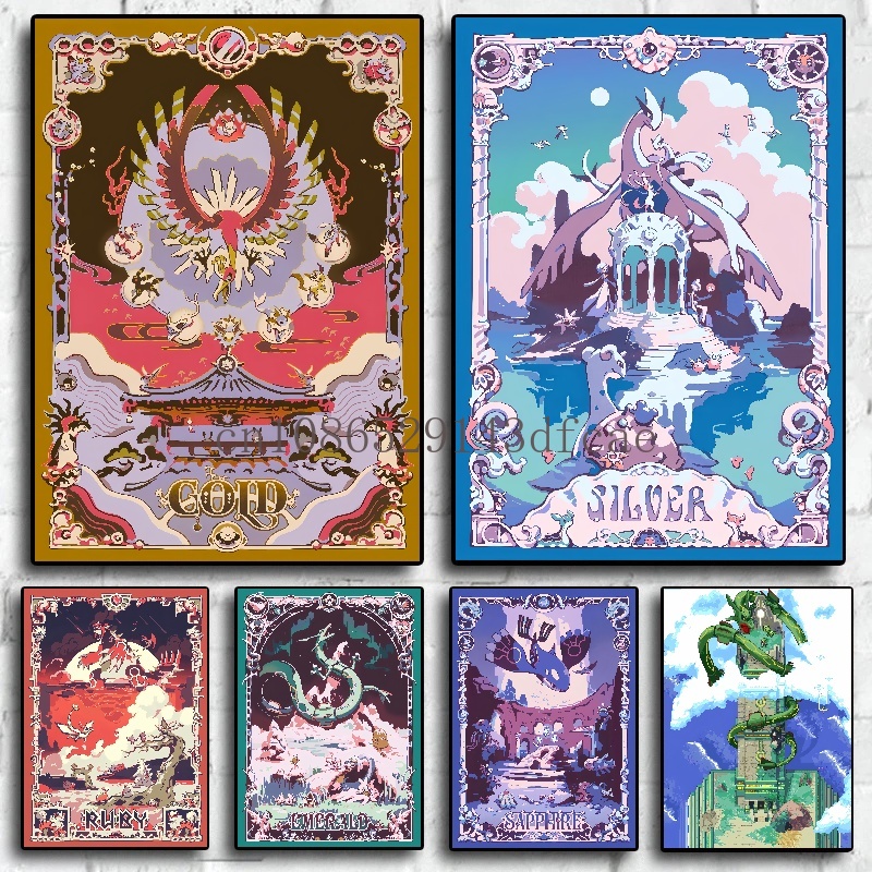 Pokemon Retro Cartoon Poster C - огляд і ціна Model Kit Lugia