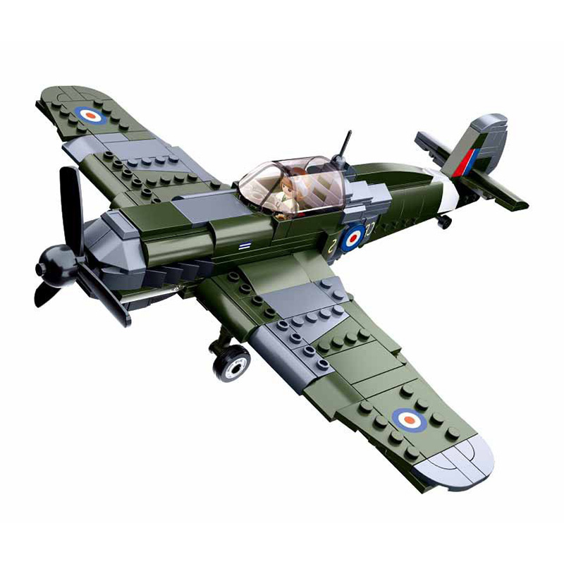 290pcs 0712 WW2 Military Spitf - огляд і ціна Model Kit Spitfire