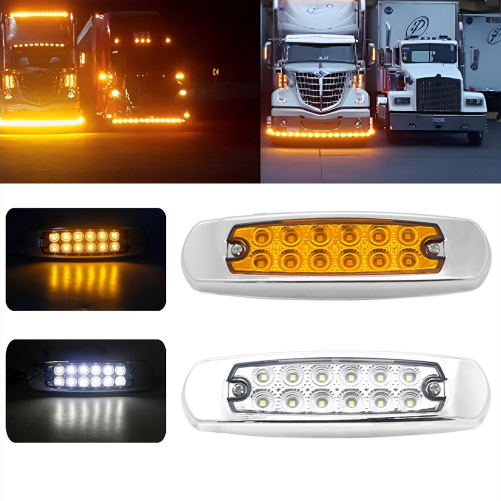 2/6pcs LED 12V 24V Car Trucks  - огляд і ціна Model Kit Ship