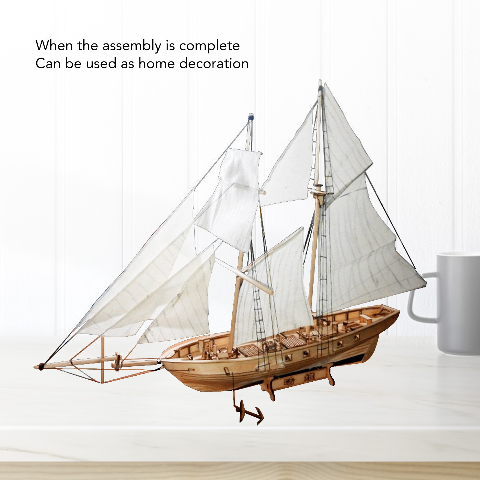 1:130 Wooden Sailboat Kit Inte - огляд і ціна Model Kit Ship