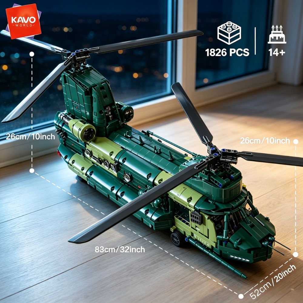 KAVOWORLD 1826pcs 32inch Heavy - огляд і ціна Model Kit Levels